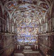 Michelangelo Buonarroti, Sixtijnse chapel with the ceiling painting